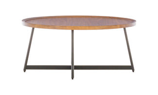 Niklaus Round Walnut Coffee Table 10